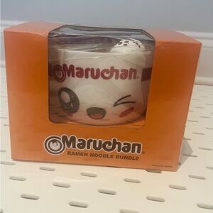 NEW Maruchan Ramen Noodle Bowl Bundle With Chopsticks Sticks Holder & Soup Spoon